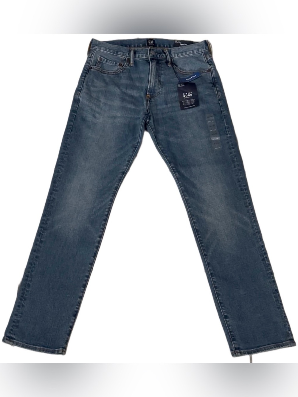 GAP Men's Slim Gapflex Mid Rise Jeans in Faded Blue Medium Wash, Size 29 30, NWT